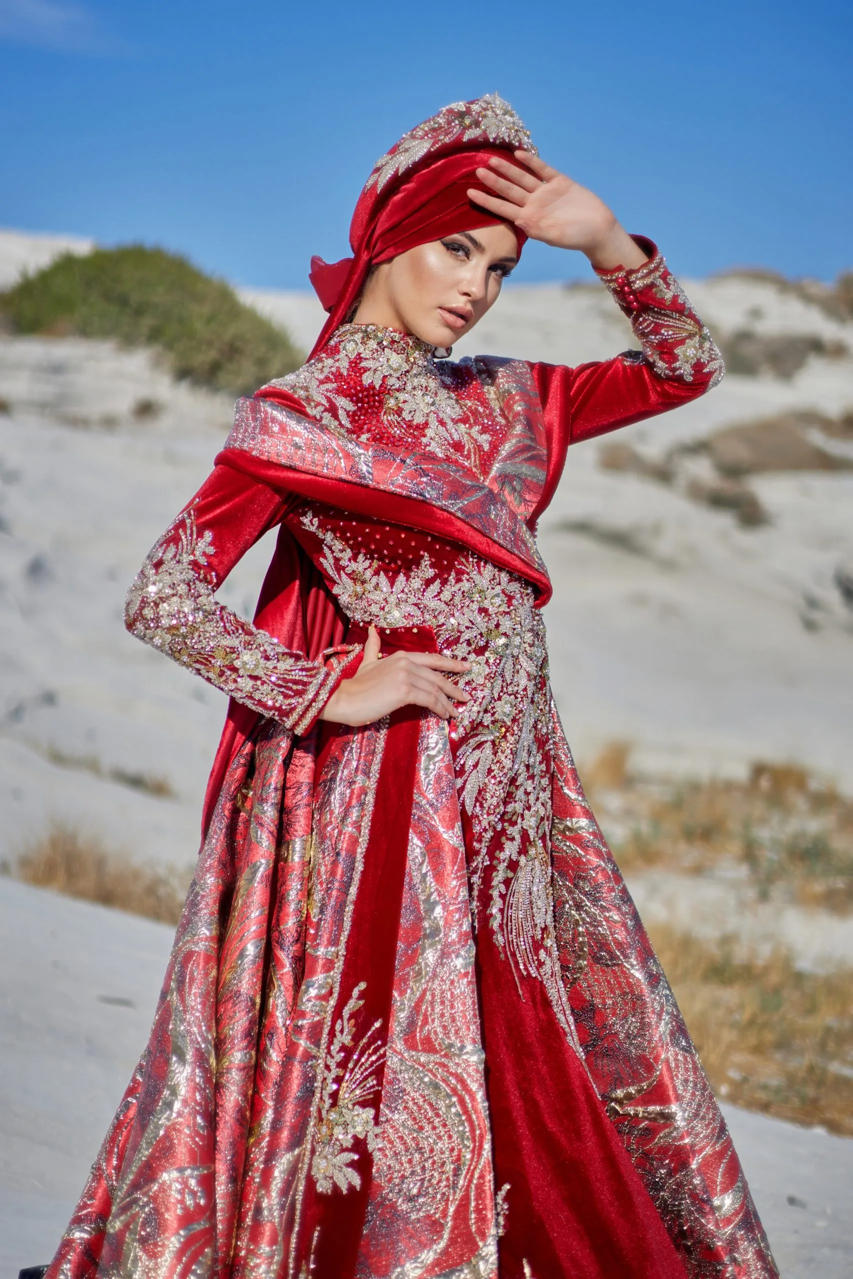 2025 TESETTÜR BORDO BİNDALLI